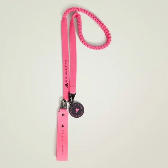 Adidas by Stella McCartney Lanyard Keychain Solar Pink KC4216 NWT $60