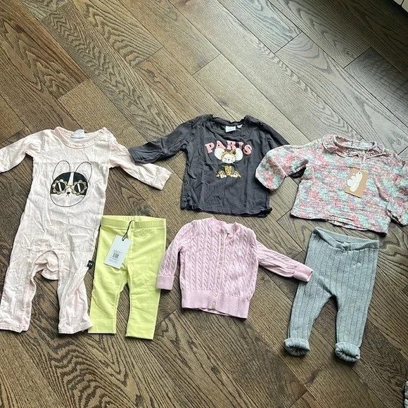 Huxbaby & Ralph Lauren Baby Girl Bundle - 6-12M - NWT Zara, Angel Dear