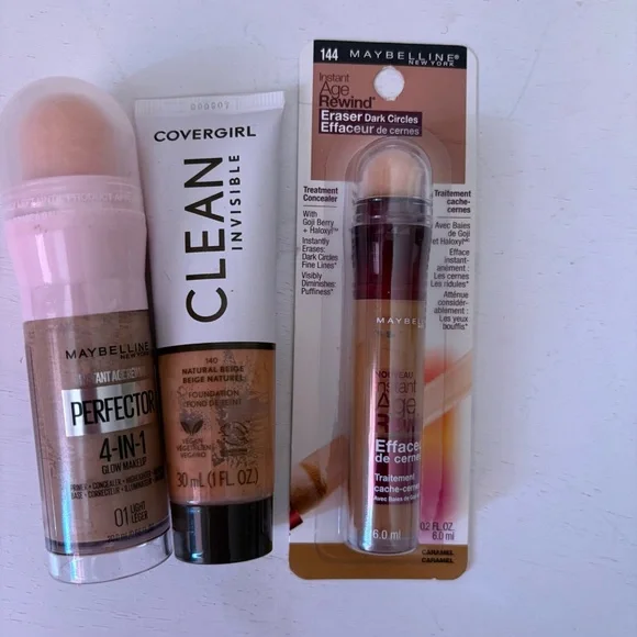 Maybelline & Cover Girl NEW Concealer, Foundation, Perfector