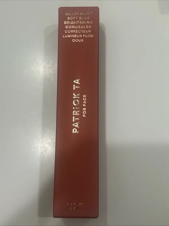 PATRICK TA Major Skin Blur Brightening Concealer Fairl Rosy 1 NEW 0.2 fl oz.