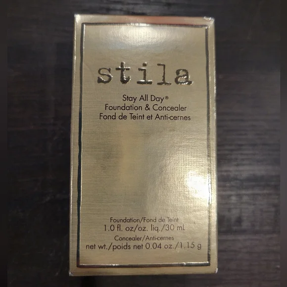 Stila Stay All Day Foundation & Concealer Caramel 12 1.0 Oz Nib