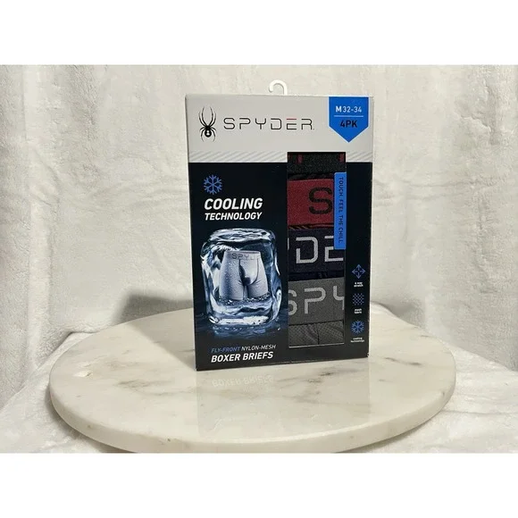 Spyder Men's Cooling Technology Boxer Briefs Size M (32-34)