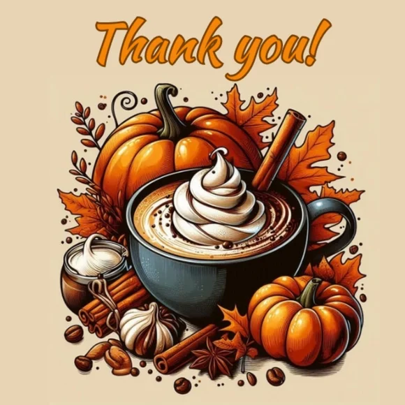 ♥️ 5x25 / 60 Thank Fall Harvest Stickers Small Business Thank You Stickers