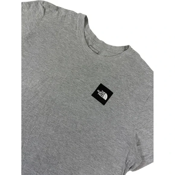 The North Face Men's XL Gray Box Logo Graphic T Shirt Outdoor Streetwear Tee