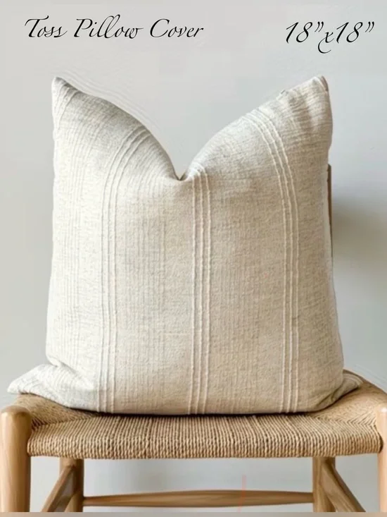 Tan Square 18”x18” Toss Pillow Cover ~NEW~ Qty1 - Discount if purchasing 2+