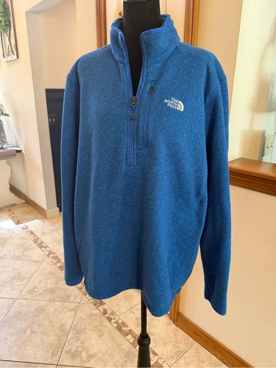 The North Face 1/4 Zip Fleece Pullover Men’s XL Blue