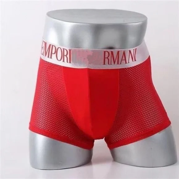 Emporio Armani 3 PC Multicolored Modal Boxer Brief Mesh Men’s Soft Underwear XXL
