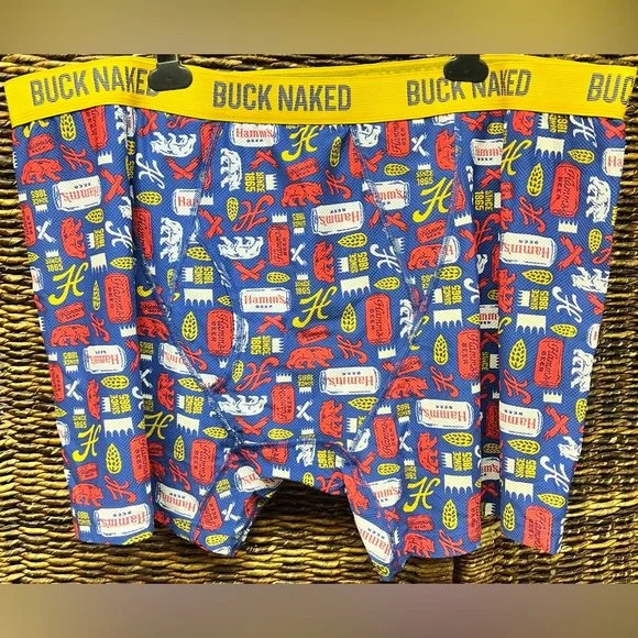 Duluth -‎ Mens Buck Naked, Hamms Beer Boxers, Size:4XL