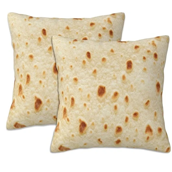 New Throw Pillow Covers Tortilla Pillow Covers 18x18 Inch Set of 2 Throw Pillows