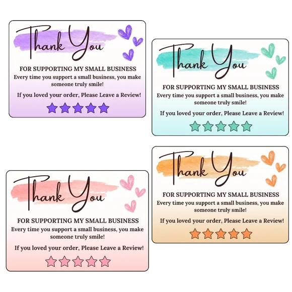 120 Thank You Cards: Watercolor