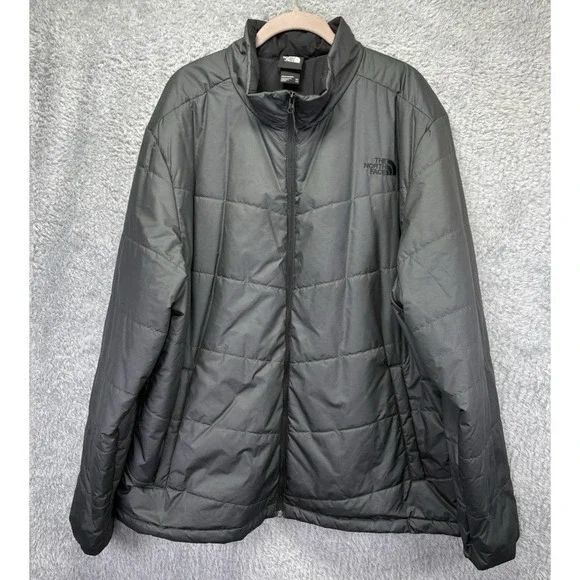 The North Face Mens Lightweight Puffer Jacket Gray Packable 2X -- XXL