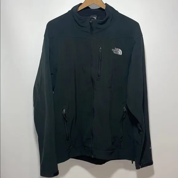 The North Face Black Performance Jacket with Stand-Up Collar