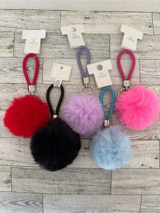 Pom Pom Bag Charm/Key Chain NWT (Pick 1)