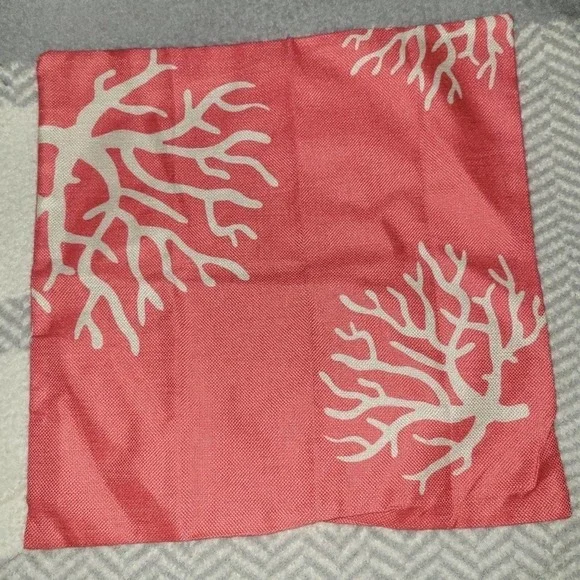 Pillow cover, coral decorative