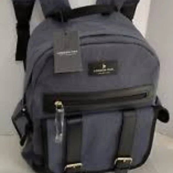 Nwt London Fog Denim Canvas Backpack