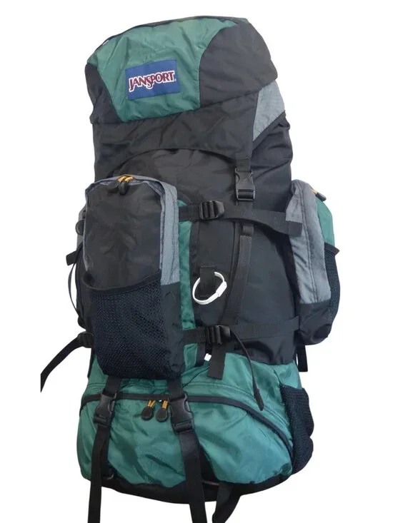 Jansport Rockies Large Hiking Backpack Green/Black Outdoor Gear Internal Frame