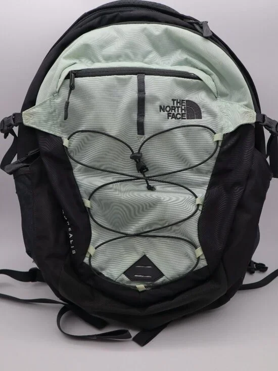 The North Face Borealis Backpack Day Pack Bag Flexvent Laptop Travel Green Gray