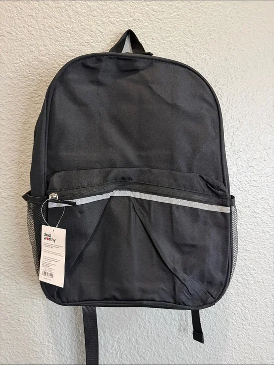 Target Black Men's Backpack with Reflective Trim