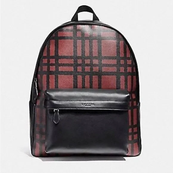 🔥🎁NWT! Coach Charles Men's Backpack/School Backpack Black Large Msrp:$550.00