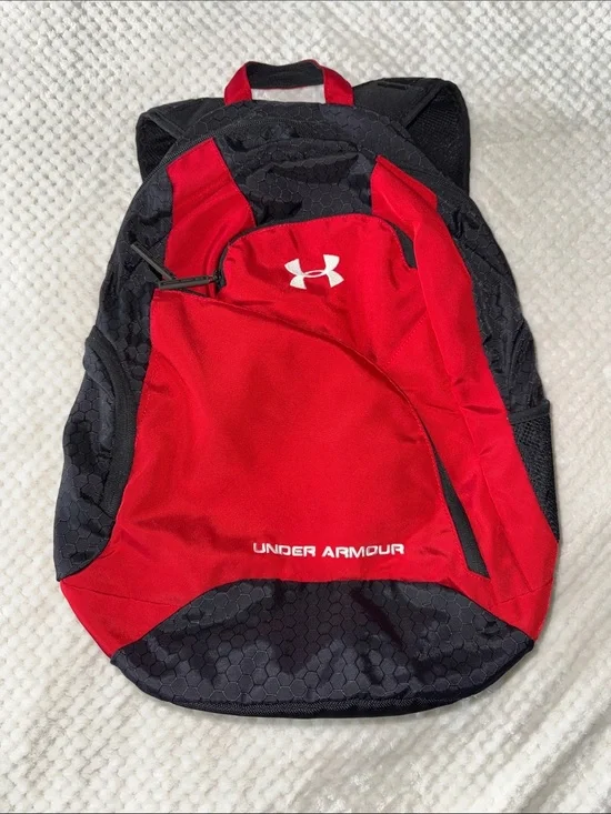🎒 Under Armour Red & Black Backpack