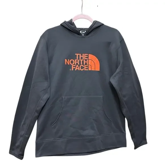 THE NORTH FACE MEN'S DOME LOGO GRAY HOODED SWEATSHIRT PULLOVER SIZE‎ Medium