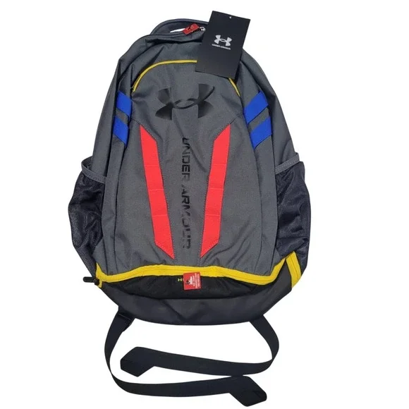 Under Armour Backpack‎ Gray Red Blue Yellow Logo UA Storm Shoe Laundry Bag OSFA