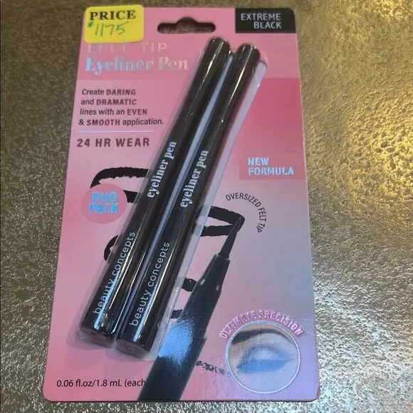 #1175+ Beauty Concepts Black Eyeliner Pen Duo