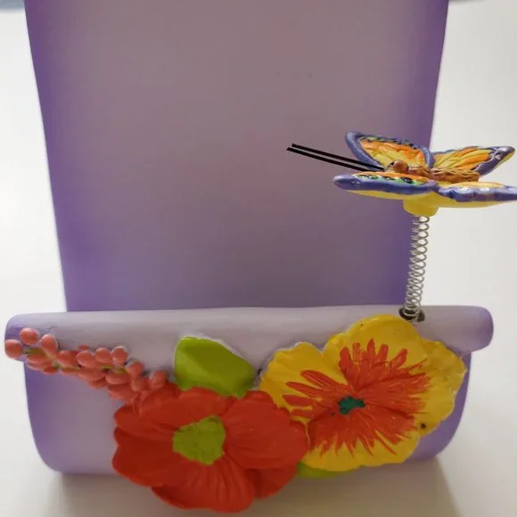 Celular Phone HOLDER DESIGN IN CERAMIC WITH BUTTERFLY