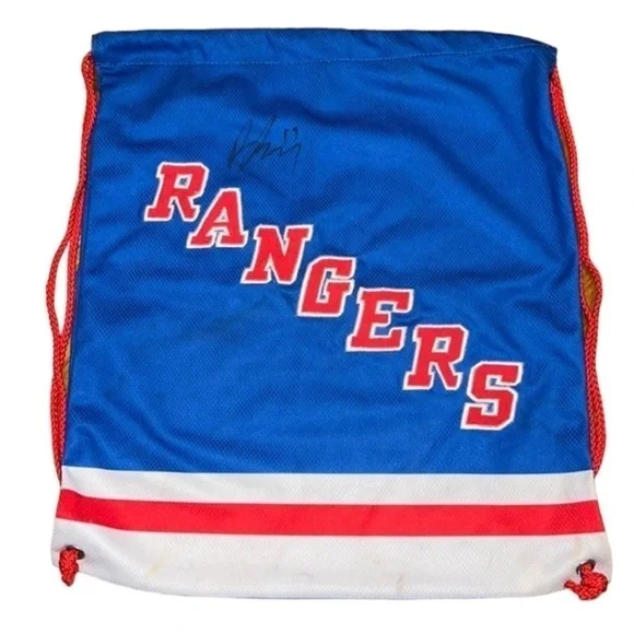 Rare New York Rangers Brandon Dubinsky Drawstring Backpack
