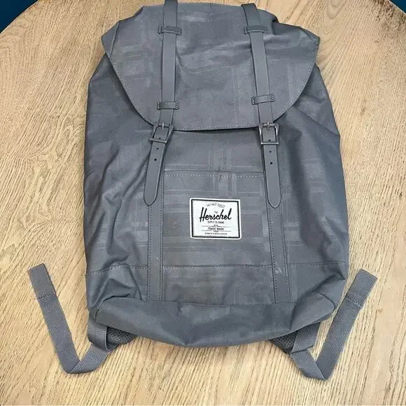 Herschel Supply Co. Retreat Backpack Standard Gray Charcoal Large Laptop Bag