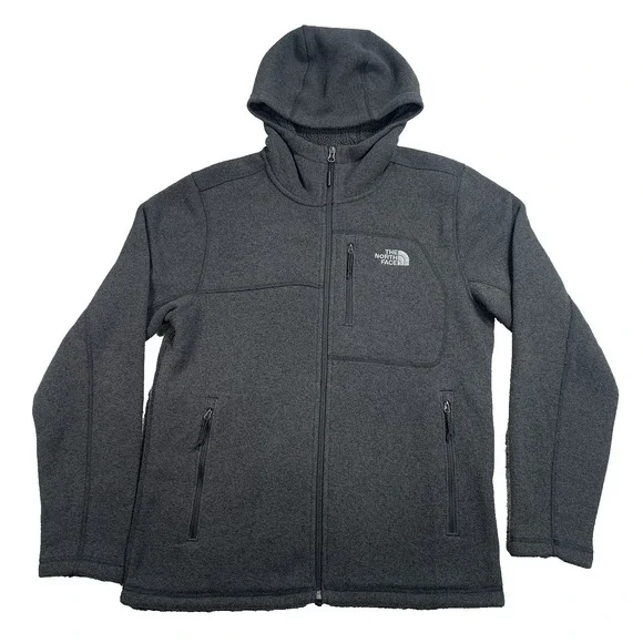 The North Face Mens Medium Gordon Lyons Full Zip Hooded Fleece Jacket NF0A305J