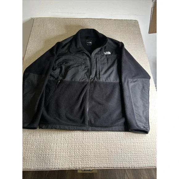 The North Face Denali Fleece Jacket Men's XXL/TTG Black Polartec Full Zip Y2K