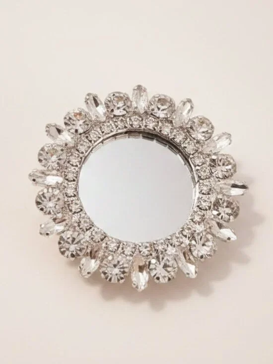 Bling Rhinestone Mirrored Smartphone Adhesive Knob. Brand new.