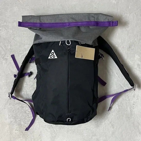 Nike ACG Aysen Day Pack Backpack Black Gray Trail Hiking Travel DV4054 010 New