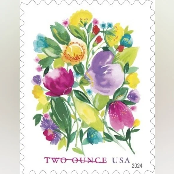 100 Wedding Blooms 2 Ounce Forever 2024 Postage‎ Stamps USPS Heavy Invitations
