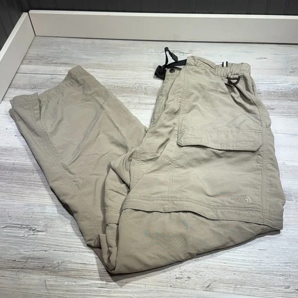 VTG The North Face Convertible Belt Pants Zip Off Leg Cargo Hiking Pants Mens XL