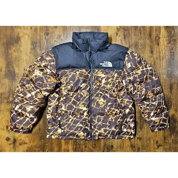 The North Face 1996 Retro Nuptse Jacket Coal Brown Men Size Medium Ex Cond