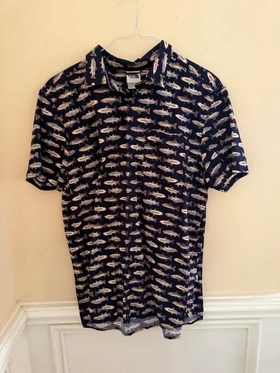 The North Face Men's Baytrail Pattern Short Sleeve Shirt Sz‎ XL