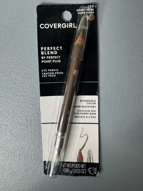 COVERGIRL Perfect Blend Eye Pencil 130 Smoky Taupe Brown water resistant blend