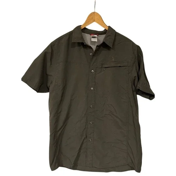 The North Face Outdoor Life Streetwear Olive Hiking shirt outdoorsy‎ Gorpcore L
