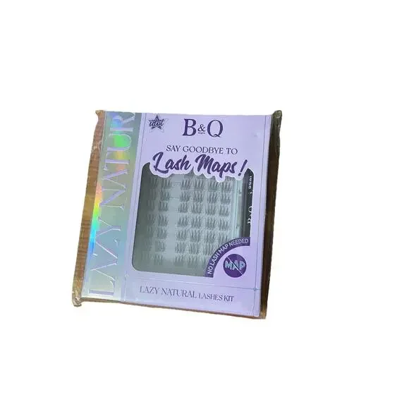 B&Q Idol Kit No Lash Map Natural Lash Clusters CC Curl Bond Seal Tweezers