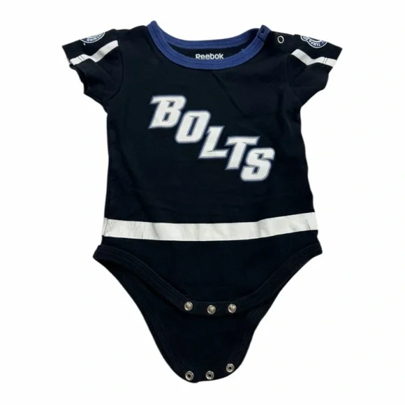 Tampa Bay Lightning Hockey Jersey Bolts Infant Onesie‎ 6-9 Months