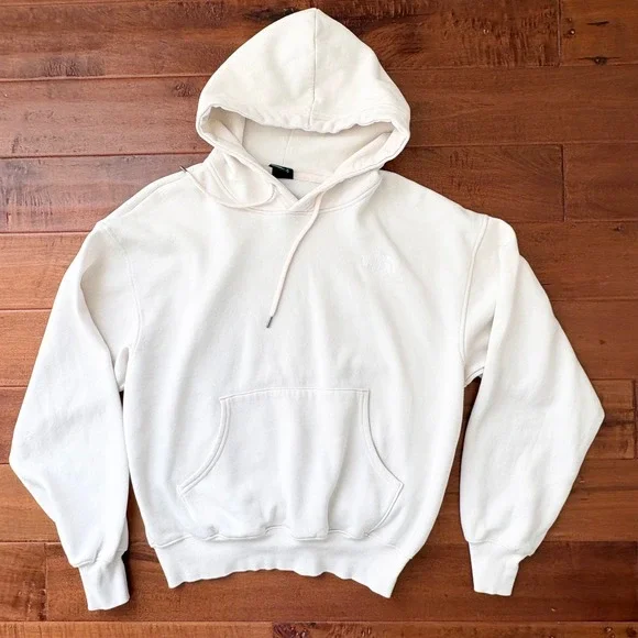 The North Face Mens Evolution Box Never Stop Exploring Hoodie Size S White