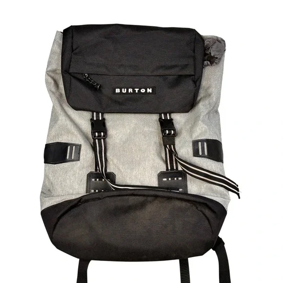 Burton Rucksack Backpack Grey Heather Black Hiking Commuter Bag Padded Laptop