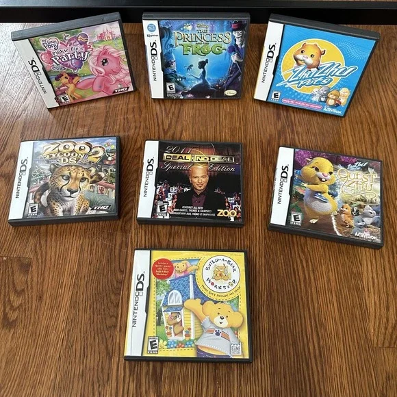 Nintendo DS (7) Game Bundle! Kids Family Games‎ Rated E