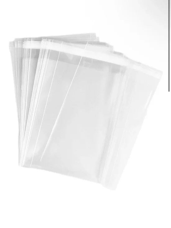 Clear Self Seal Bags, set of 10