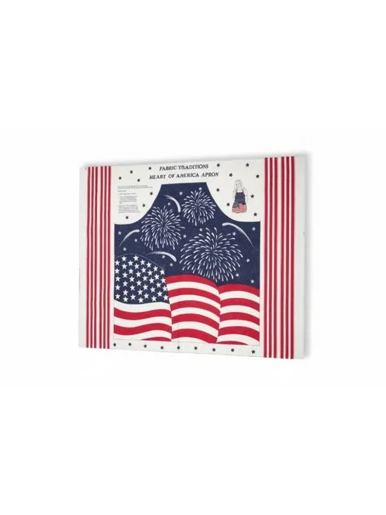 Fabric Tradition 1999 Cotton fabric panel Heart of America Apron 45