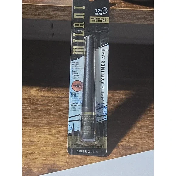Milani Waterproof Matte Eyeliner 150‎ Black Waterproof New In Box .5 Fl Oz