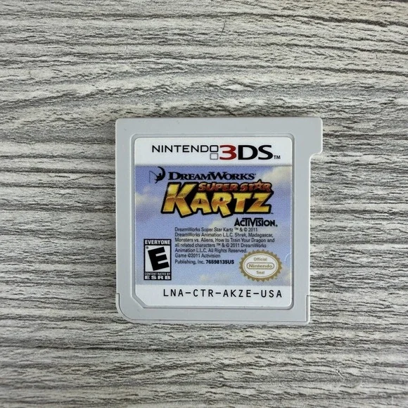 DreamWorks Super Star Kartz Nintendo 3DS Game Activision Tested Working
