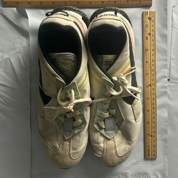 Nike Moon Racer‎ QS Sail Black Running Shoes Waffle Style Sneakers Size 10.5